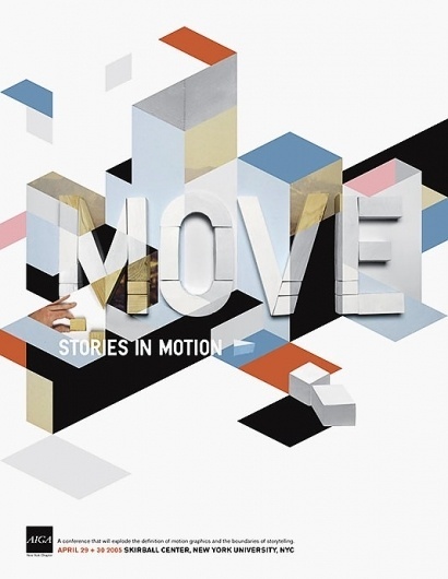 Move Conference Identity — AIGA:NY → Labour #print #lettering #collage
