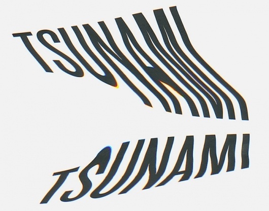 The portfolio of Jon Arne Berg #tsunami #wave #typography