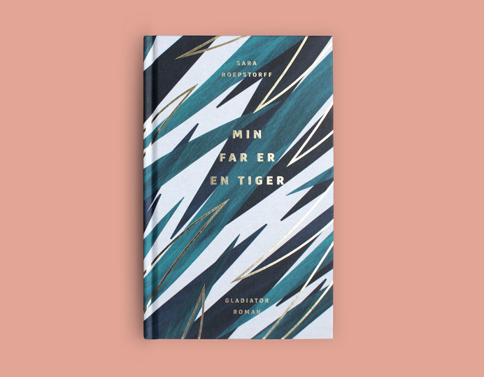 "Min far er en tiger" by Thomas Joakim #book #cover #tiger #gold #foil