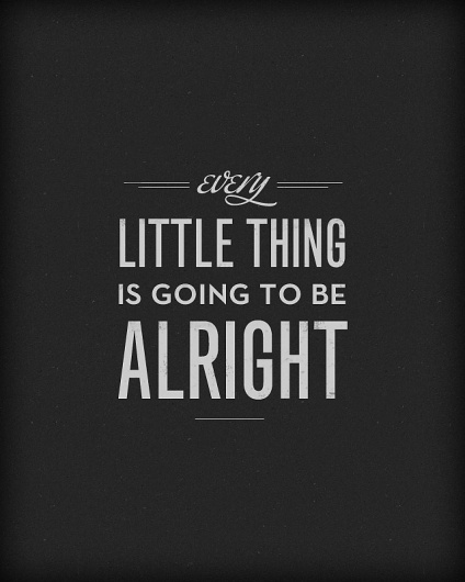 three little black birds #white #alright #black #thing #little #typography
