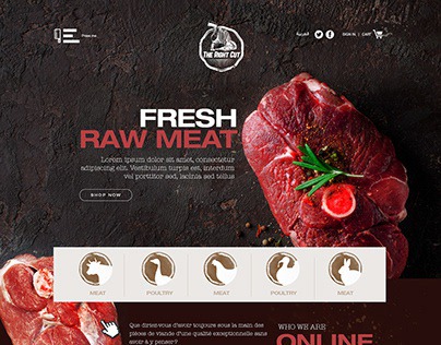 First Meat e-commerce website Design