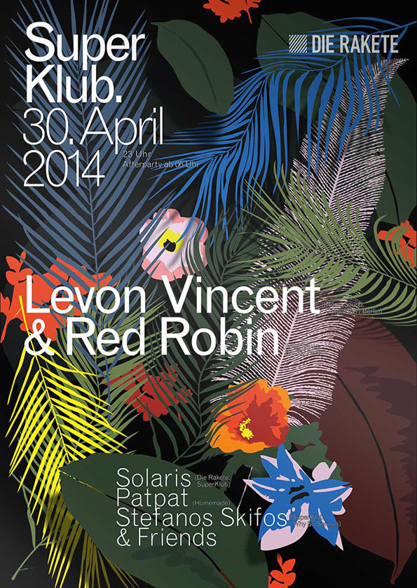 German studio Unfun creates colourfully slick posters for dance club