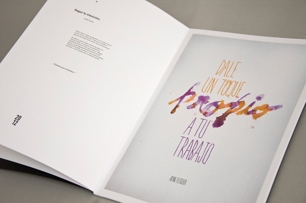 22DG Portfolio #2012 #design #book #quotes #handwritting #poster #22dg #editorial #typography