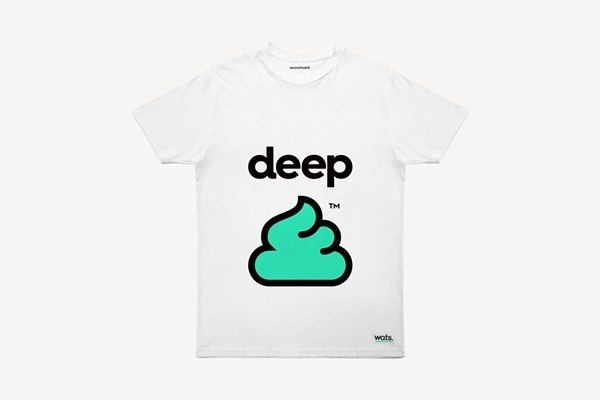 T-shirt. #deep #shit #white #green