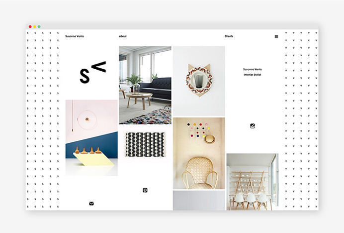Susanna Vento by Werklig #web design #website
