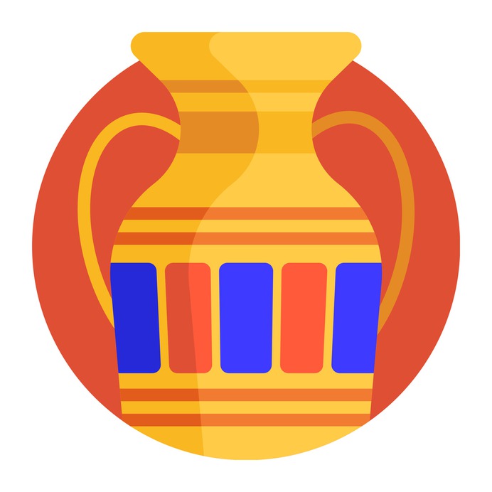 See more icon inspiration related to greek, greek vase, cultures, art and design, amphora, vase, pottery, antique and monuments on Flaticon.