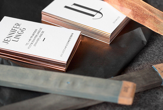Jennifer Lingg Schmuck by Rosali Thomas #stationary #graphic design #jewellery #business cards