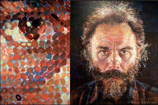 Diptych-ChuckClose+Lucas.jpg 1,600×1,061 pixels #chuck #close #painting