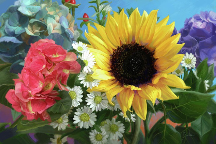 daisy painting & daisy paint by number #painting