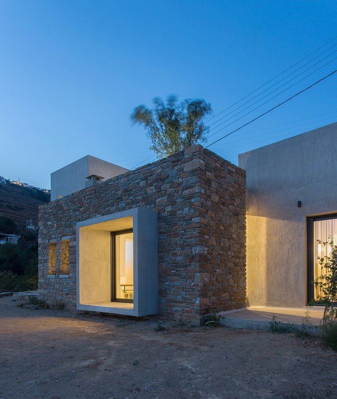 Contemporary Stone Residence in Triantaros Village, Greece / Aristides S. Dallas 11