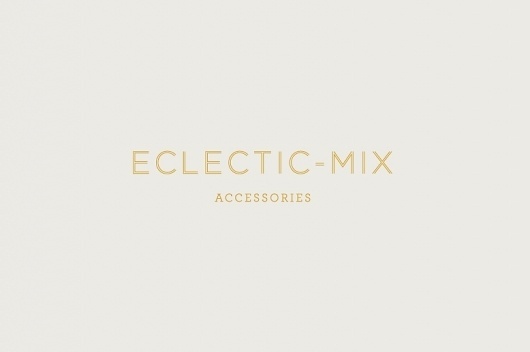 Because Studio — Design & Art Direction/Eclectic–Mix #logo #boutique #typography