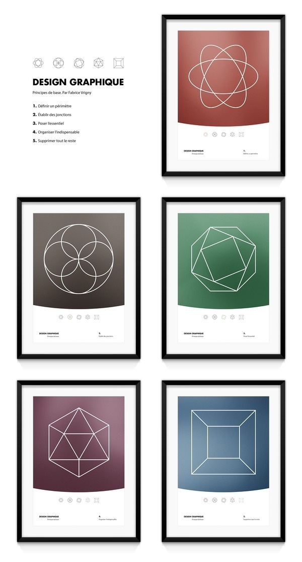 Design graphique. Principes de base. Par Fabrice Vrigny #graphic design #minimal #poster #geometry #morocco