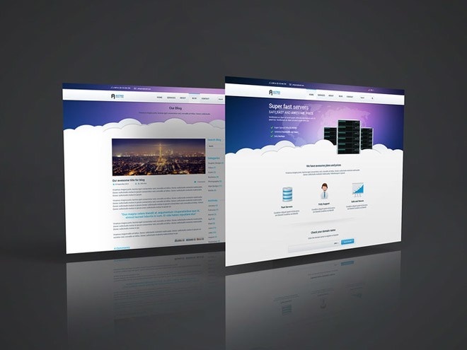 Free 3D Website Display Mockup