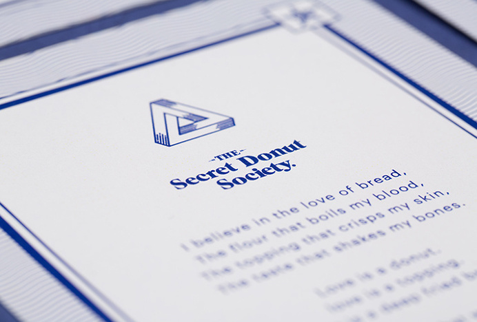 The Secret Donut Society by Ceci Peralta and José Velázquez #graphic design #print #photography