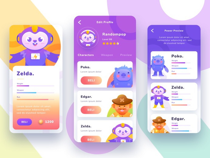 Game User Interface – Exploration by Randompopsycle