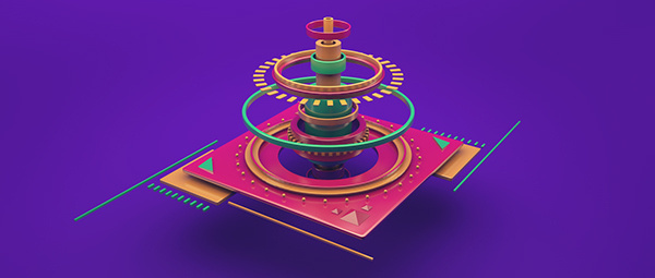 FRISKY on Behance #geometry #colorful #frisky #symmetry #3d