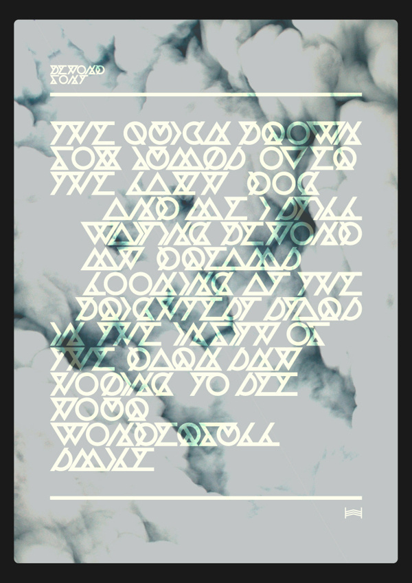 Beyond Font - Hadrien Degay Delpeuch #font #vector #experimental #minimal #typo #unreadable