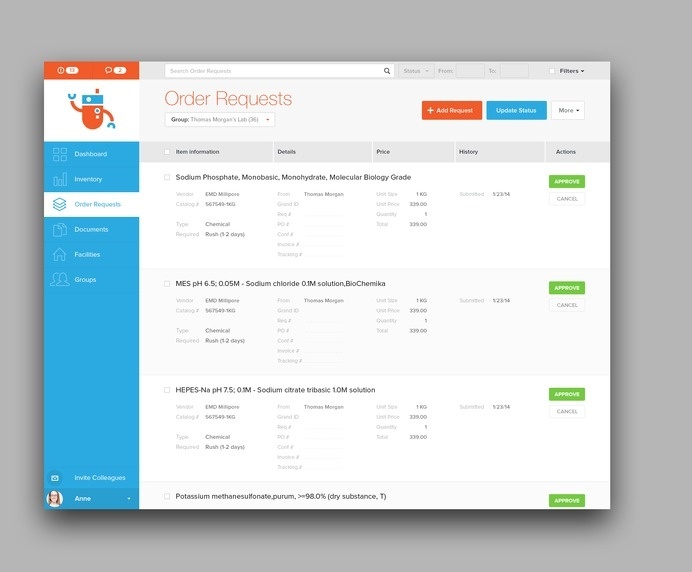 Orderrequests #dash