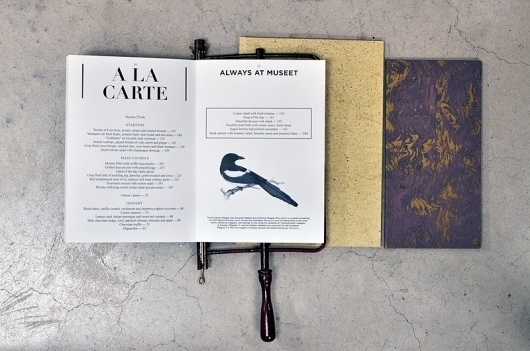 BachGarde #menu #texture #typography