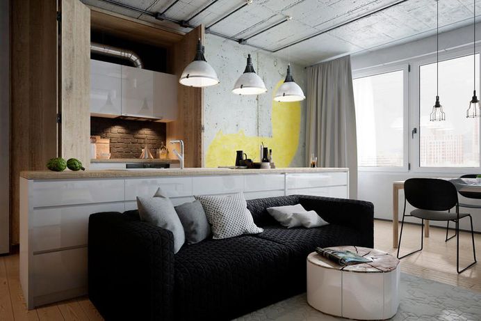 Minimal and Loft Style for a Young Family with a Son 4