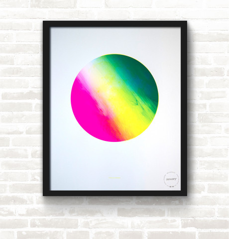 #Moon & Back—#Rainbow Screen Print#poster #screenprint #art #studiojanuary