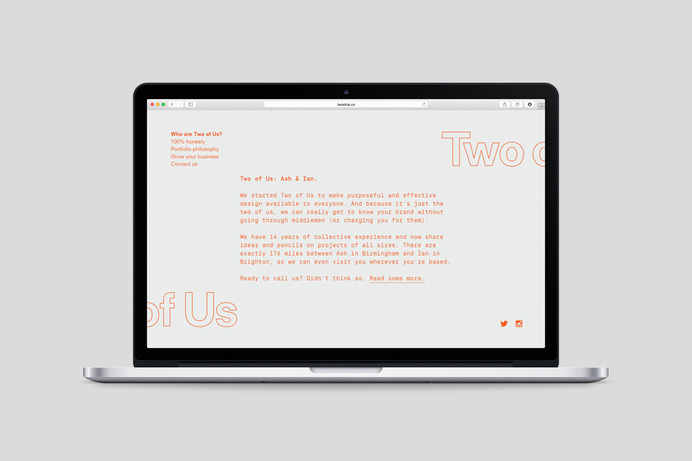 Two of Us #branding #design #website #identity #studio