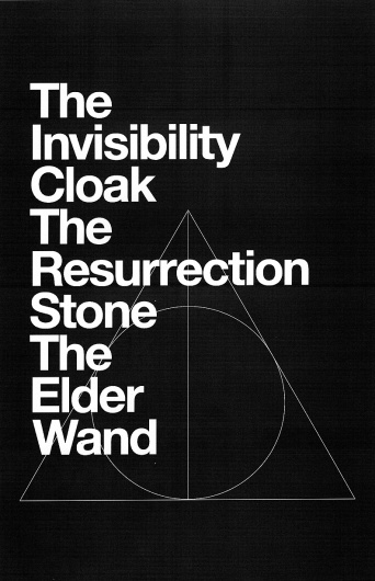All sizes | Helvetica Hallows | Flickr - Photo Sharing! #white #icon #harry #bold #black #potter #deathly #hallows #and #helvetica