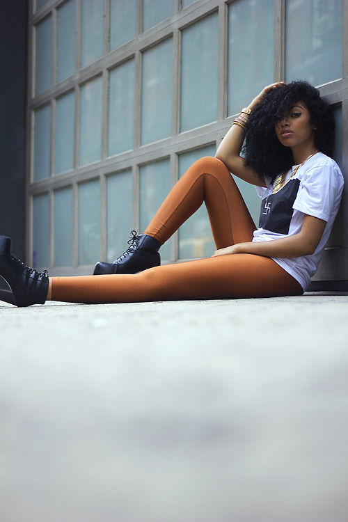 aagdolla:Tiffany(tee shirt by Live Astro)Taken by aagdolla #fashion #photography #woman