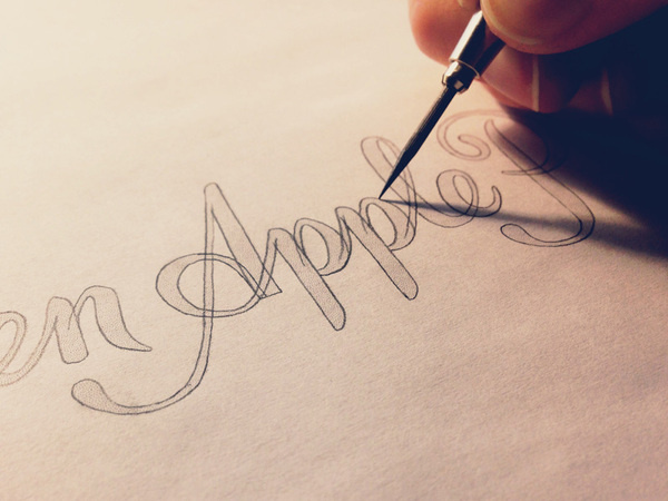 Apple Sketch #lettering