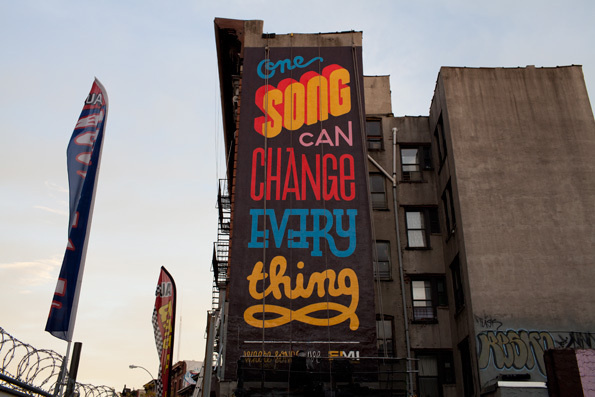 One Song Can Change Everything #handdrawn #typography
