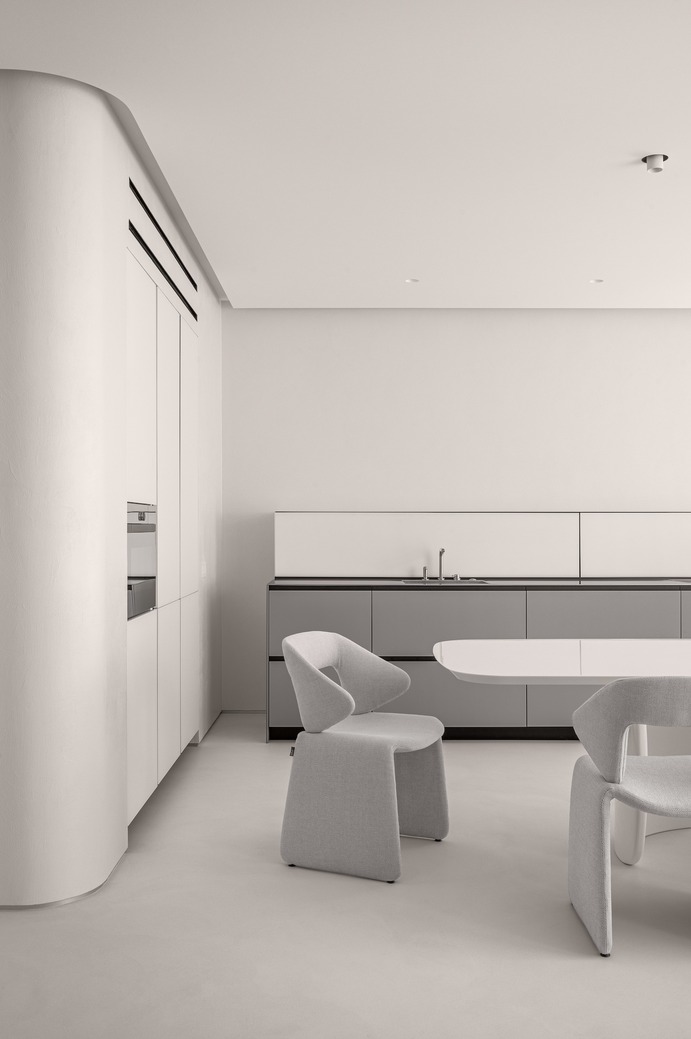 Blue Marble Apartment by Dubrovska Studio