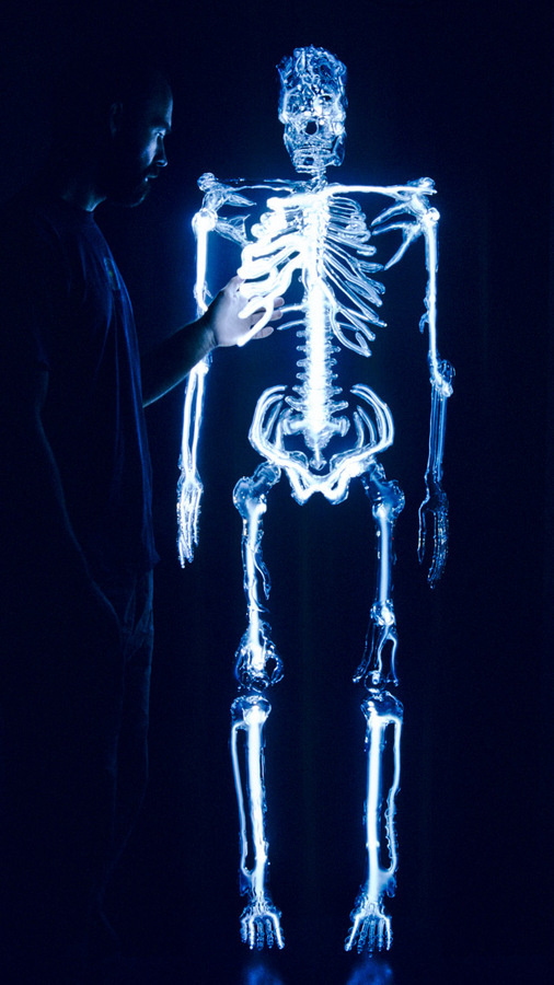 Embodiment: A Neon Skeleton by Eric Franklin #light #neon #skeleton