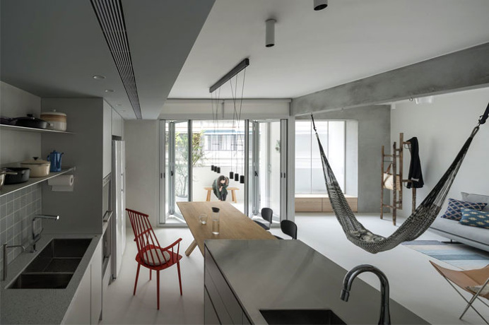 Asians Minimalist Aesthetics at Taiwanese Apartment by 2BOOKS Design - InteriorZine