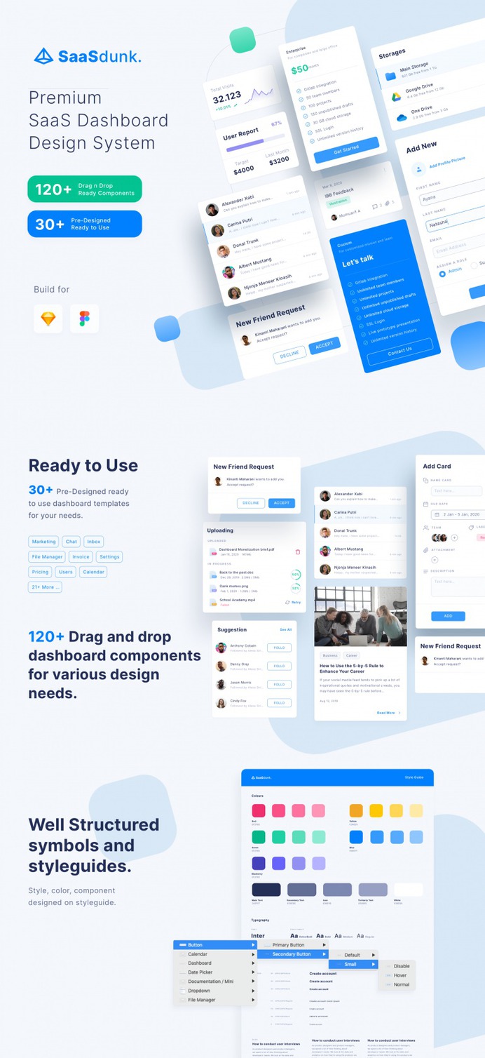 SaaSdunk – SaaS Dashboard UI Kit