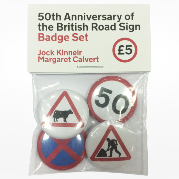 Design Museum | 50th Anniversary of the British Road Sign Badge Set #design