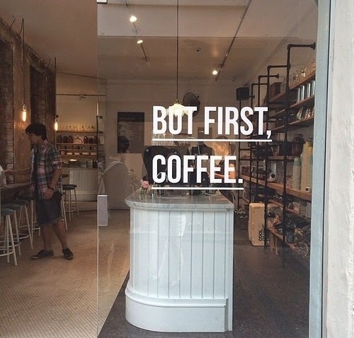 Yes.. But first, Coffee #inspiration #signage #coffee #typography