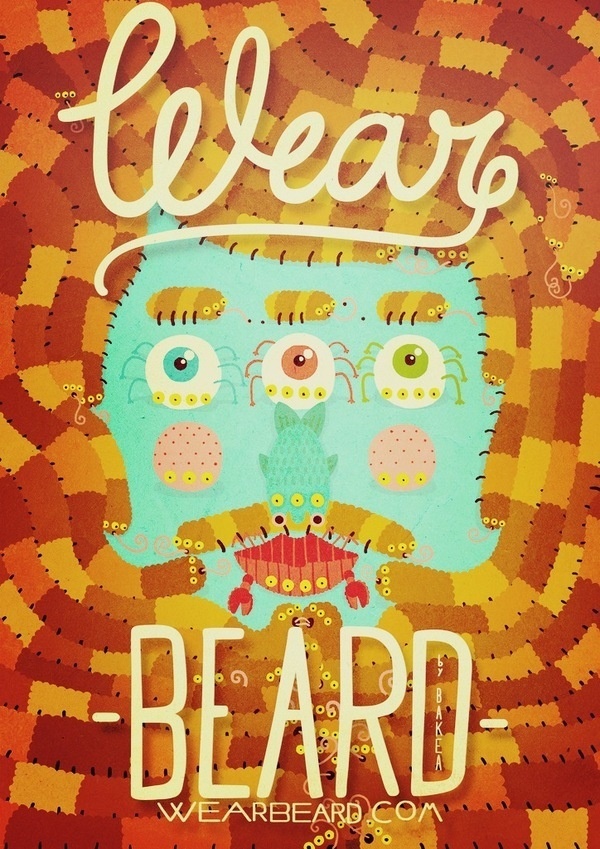 Wearbeard on the Behance Network #human #colourful #illustration #beard