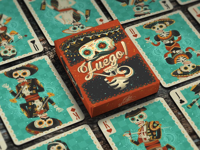 Fuego! Day of the Dead Playing Cards