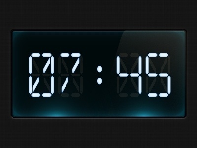 Dribbble - Digital clock by Diego Monzon #clock