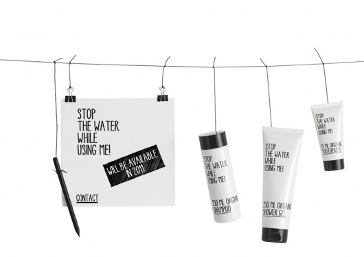 STOP THE WATER WHILE USING ME! #lettering #hand #honest #sustainability
