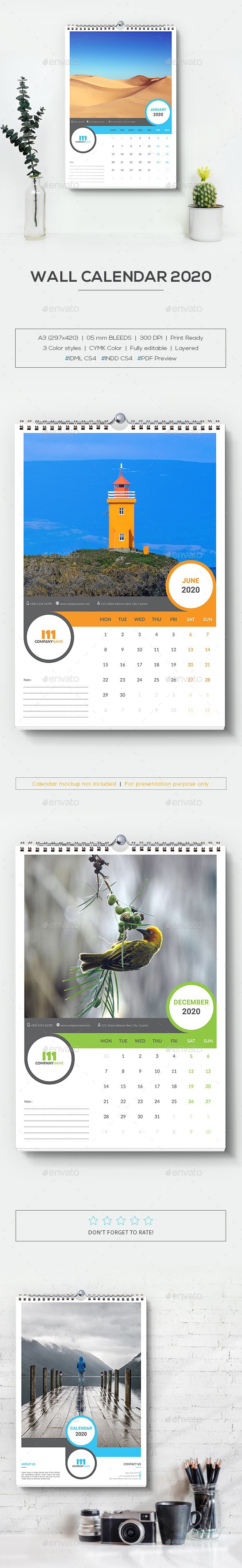 Wall Calendar 2020 - Calendars Stationery