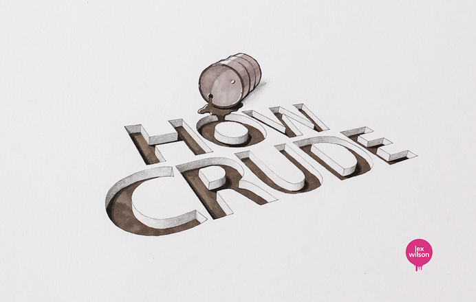 Amazing 3D Typography by Lex Wilson