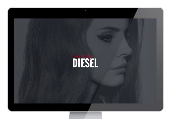 Website - DarkParadise / Diesel #del #lana #rey #paradise #perfume #webdesign #dark