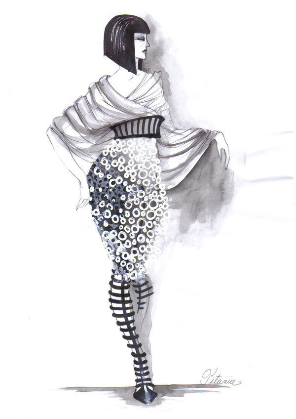 futuristic fashion sketches