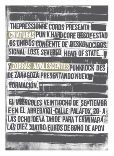Carteles para conciertos/gig posters : Münster Studio #screenprint #show #poster #typography