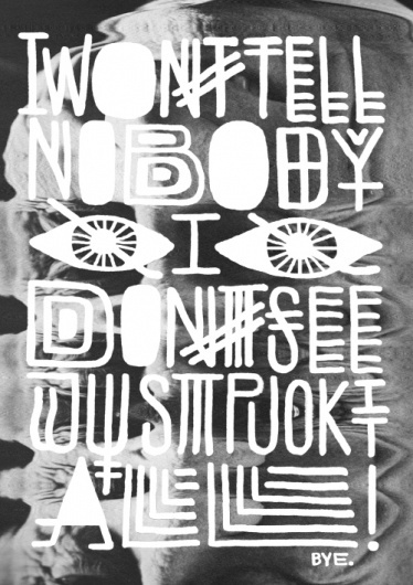 Late Night! : byebyehome #byebyehome #typography