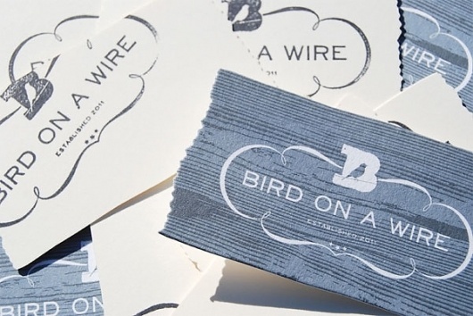 Bird on a Wire Identity Materials - FPO: For Print Only #logo #card #identity #business