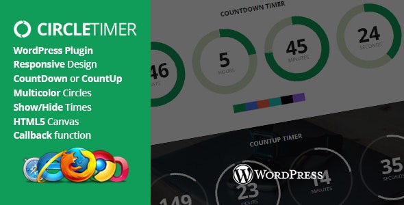 CircleTimer - jQuery Countdown Timer WordPress Plugin