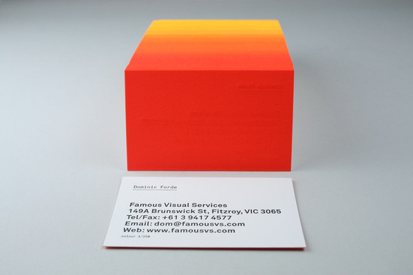 Famous Cards | Famous Visual Services #cards #identity #color #business