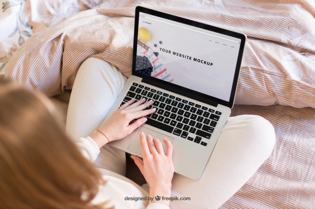 Woman sitting in bed with laptop Free Psd. See more inspiration related to Mockup, Technology, Computer, Woman, Girl, Home, Laptop, Notebook, Mock up, Modern, Bed, Lady, Working, Keyboard, Display, Screen, Female, Sitting, Up, Surfing, Computer screen, Blanket, Typing, Mock, Browsing and Femininity on Freepik.